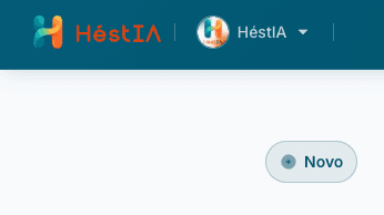 Barra de assistidos no topo do Dashboard, com o chip Novo